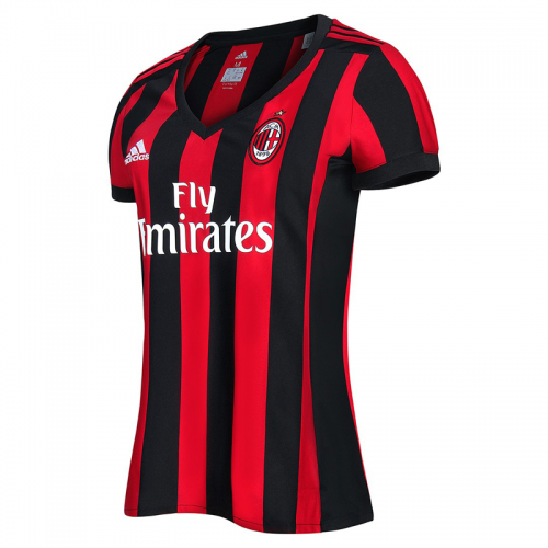 Women's AC Milan Home 2017/18 Soccer Jersey Shirt